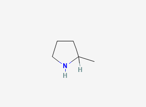 Two-dimensional chemical structure of 2-Methylpyrrolidine