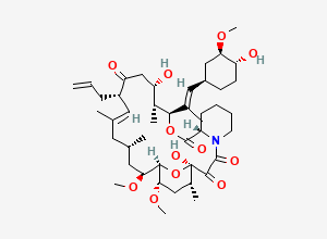 Two-dimensional chemical structure of Tacrolimus EP Impurity D/ Tacrolimus 8-Epimer, CAS 129212-35-7
