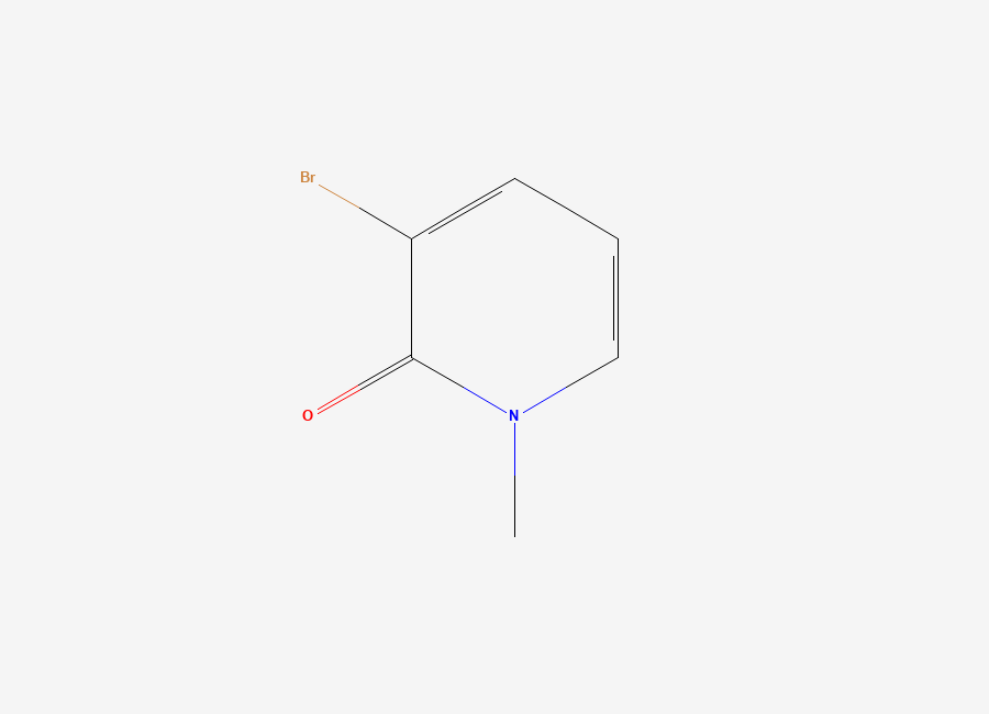 Two-dimensional chemical structure of 3-Bromo-1-methyl-1,2-dihydropyridin-2-one