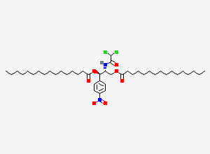 Two-dimensional chemical structure of Chloramphenicol dipalmitate