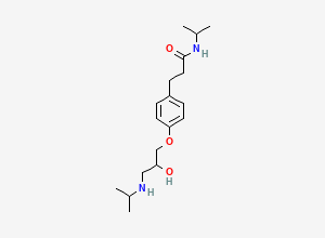 Two-dimensional chemical structure of Esmolol Isopropyl Amide, CAS 83356-59-6