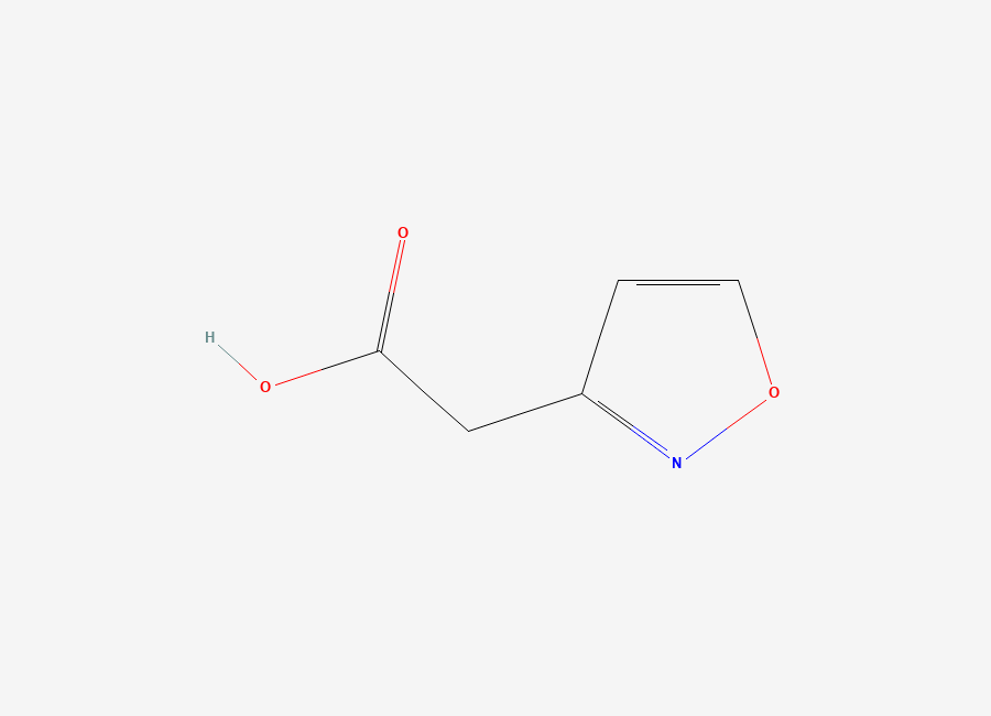 Two-dimensional chemical structure of 2-(1,2-Oxazol-3-yl)acetic acid