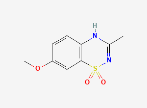 Two-dimensional chemical structure of Diazoxide Methoxide impurity