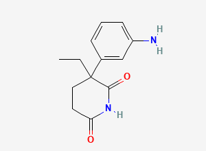 Two-dimensional chemical structure of 3-Aminoglutethimide