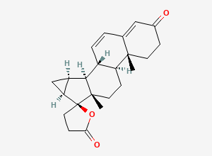 Two-dimensional chemical structure of Drospirenone EP Impurity D, CAS 67372-69-4