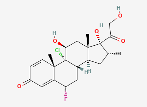 Two-dimensional chemical structure of 9-Chloro-Flumethasone, CAS 1355648-15-5