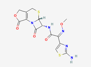 Two-dimensional chemical structure of Deacetylcefotaxime lactone