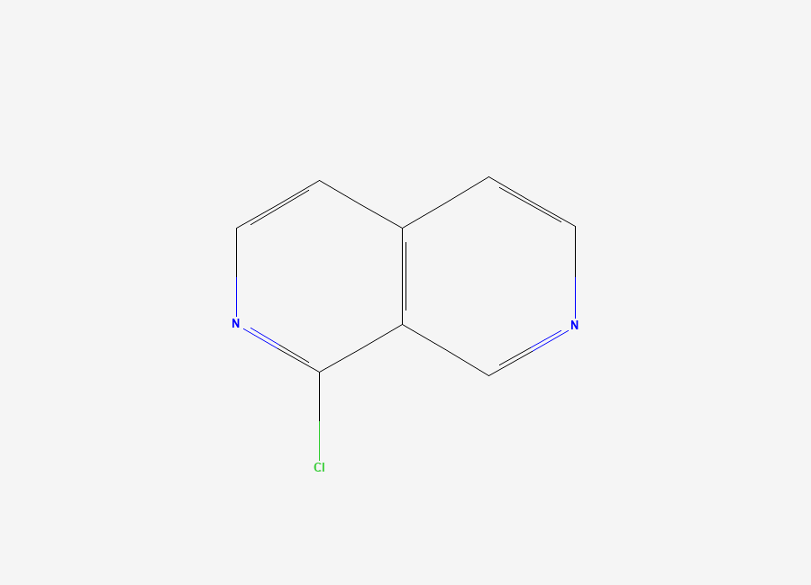 Two-dimensional chemical structure of 1-Chloro-2,7-naphthyridine