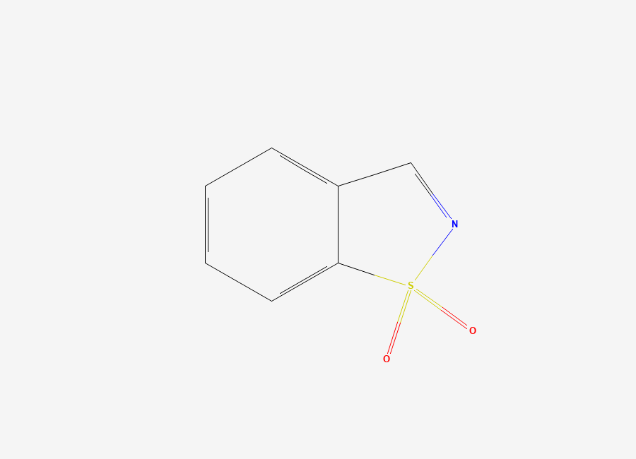 Two-dimensional chemical structure of 1H-1lambda~6~,2-Benzothiazole-1,1-dione