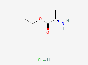 Two-dimensional chemical structure of L-Alanine isopropyl ester hydrochloride