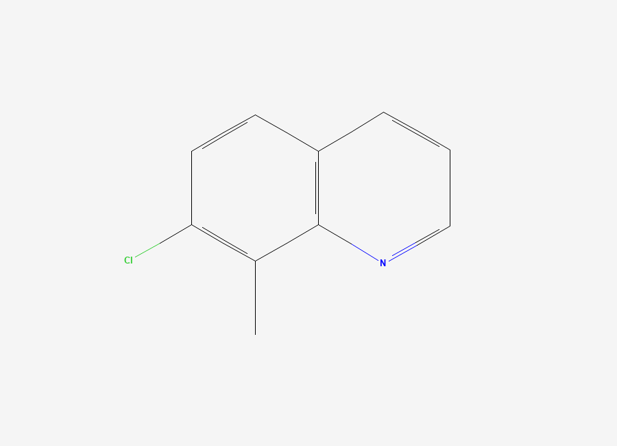 Two-dimensional chemical structure of 7-Chloro-8-methylquinoline