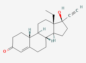 Two-dimensional chemical structure of Levonorgestrel, CAS 797-63-7