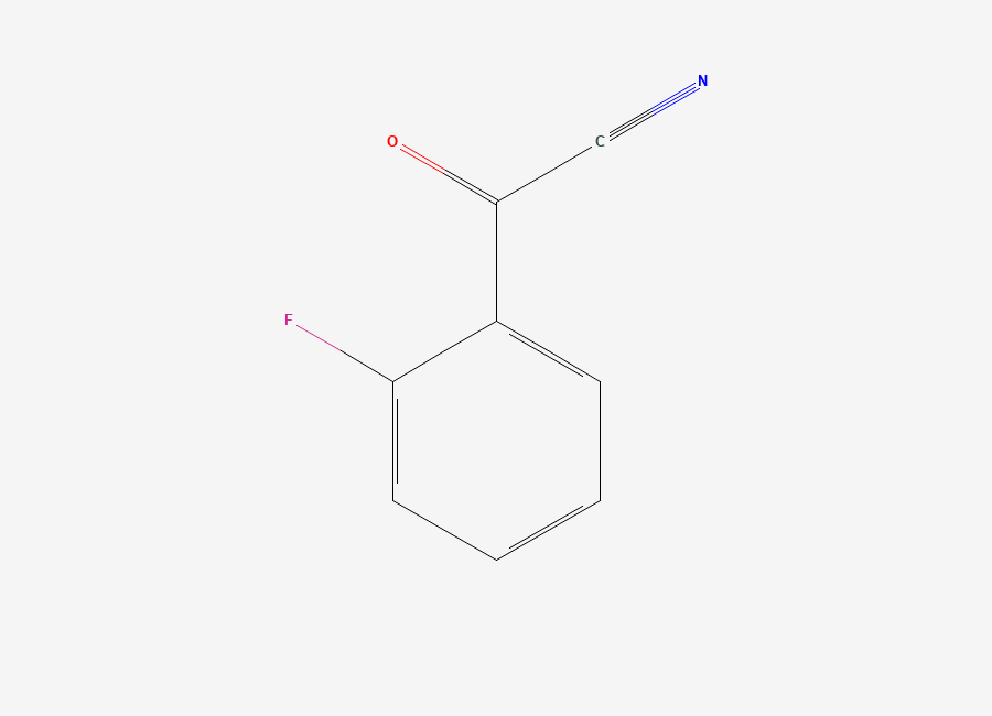 Two-dimensional chemical structure of 2-Fluorobenzoyl cyanide