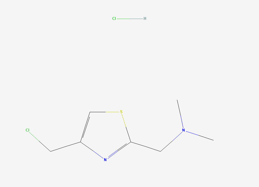 Two-dimensional chemical structure of Nizatidine CMT Intermediate / Nizatidine Chloromethyl Thiazole Intermediate, CAS 82586-71-8