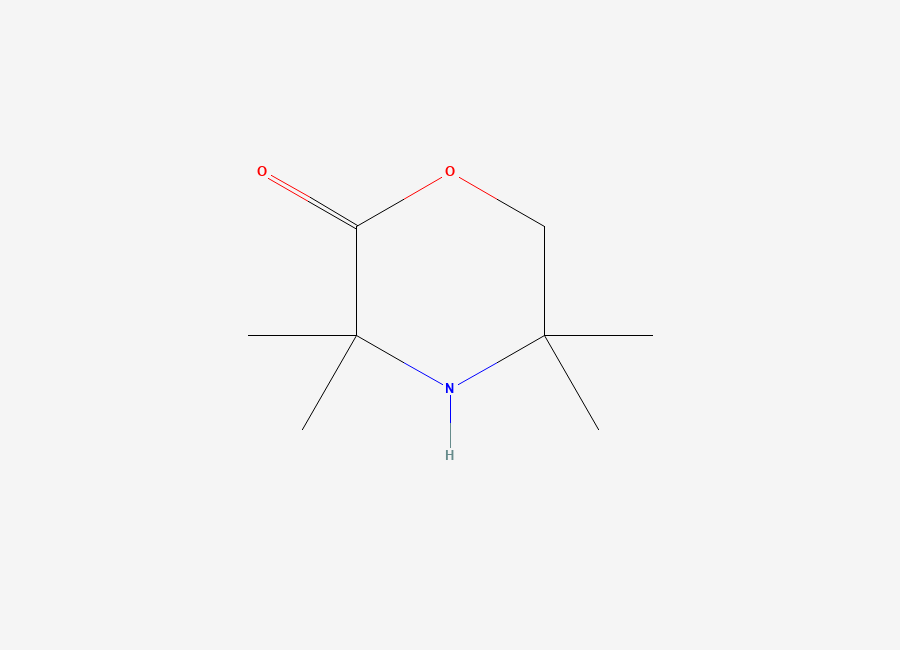 Two-dimensional chemical structure of 3,3,5,5-Tetramethylmorpholin-2-one
