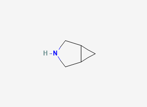 Two-dimensional chemical structure of 3-Azabicyclo(3.1.0)hexane