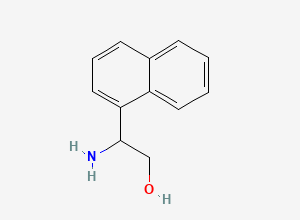 Two-dimensional chemical structure of 2-Amino-2-(naphthalen-1-yl)ethanol