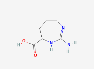 Two-dimensional chemical structure of Cyclo rac–Arginine, CAS 89531-99-7