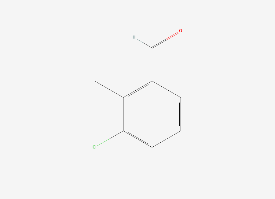 Two-dimensional chemical structure of 3-Chloro-2-methylbenzaldehyde