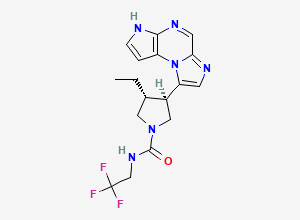 Two-dimensional chemical structure of (R,R)-Upadacitinib