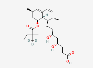 Two-dimensional chemical structure of Simvastatin Acid-D3