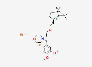Two-dimensional chemical structure of Trans-Pinaverium Bromide