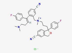 Two-dimensional chemical structure of Citalopram Alkene Dimer Chloride