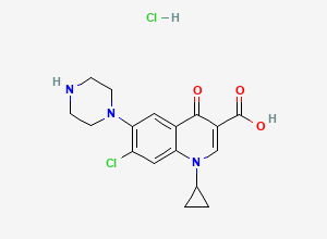 Two-dimensional chemical structure of Ciprofloxacin EP Impurity D, CAS 526204-10-4