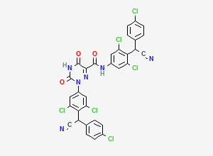 Two-dimensional chemical structure of Diclazuril EP Impurity I/ Diclazuril 6-Carboxylic Acid (Free Base), CAS 1796928-69-2