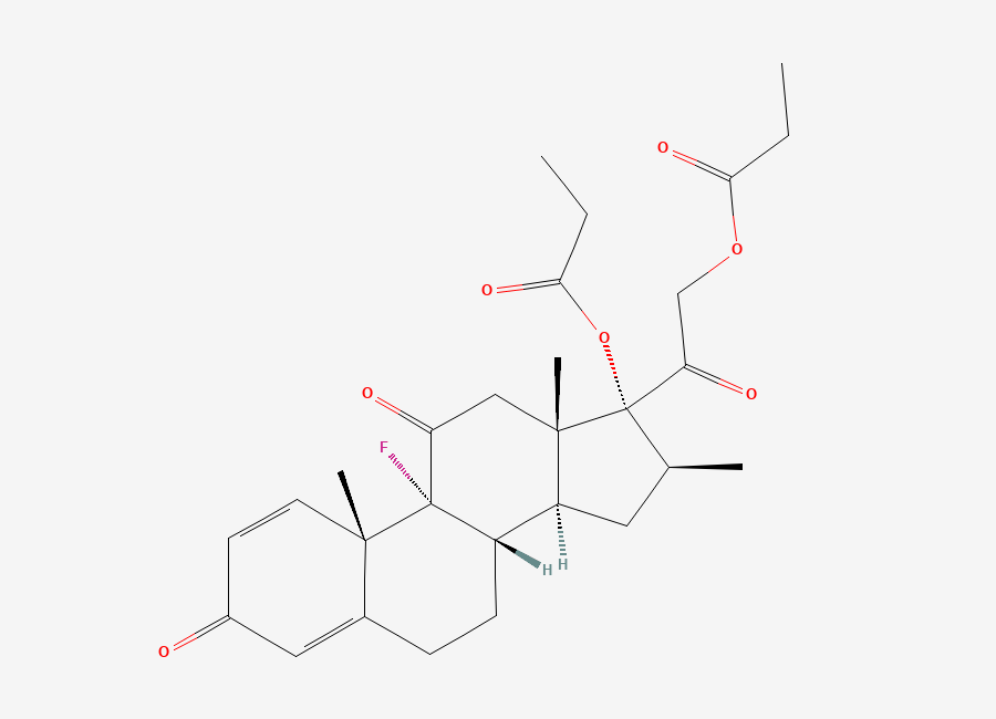Two-dimensional chemical structure of 11-Oxo-betamethasone Dipropionate