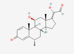Two-dimensional chemical structure of Methylprednisolone EP Impurity D