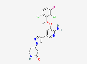 Two-dimensional chemical structure of 2-Keto Crizotinib, CAS 1415558-82-5