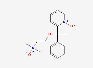 Two-dimensional chemical structure of Doxylamine Di-N-Oxide, CAS 105176-70-3