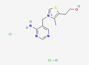 Two-dimensional chemical structure of Thiamine EP Impurity B / Desmethyl Thiamine HCl, CAS 49614-72-4
