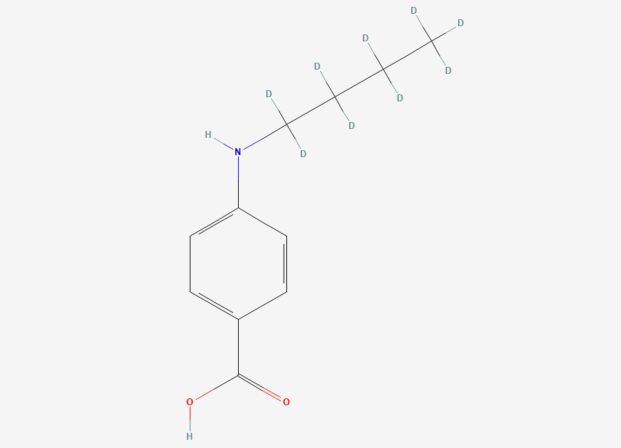 Two-dimensional chemical structure of Tetracaine EP Impurity B-d9