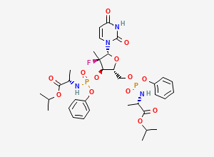 Two-dimensional chemical structure of Sofosbuvir Impurity 48