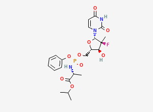 Two-dimensional chemical structure of Enantiomer of Sofosbuvir