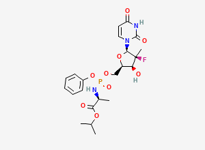 Two-dimensional chemical structure of Sofosbuvir impurity E