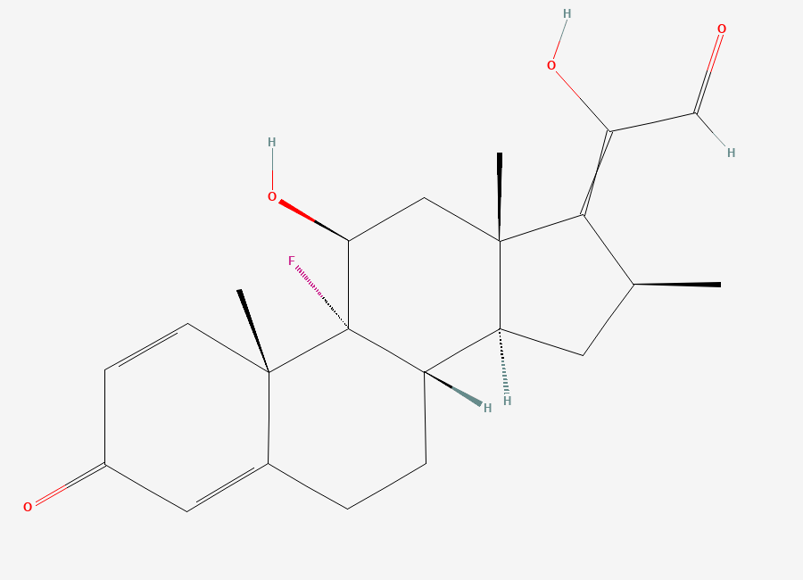 Two-dimensional chemical structure of Betamethasone Impurity 18