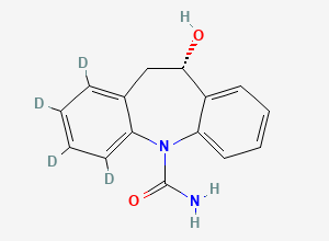 Two-dimensional chemical structure of Eslicarbazepine-D4