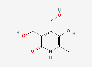 Two-dimensional chemical structure of 6-Hydroxypyridoxine, CAS 76963-36-5