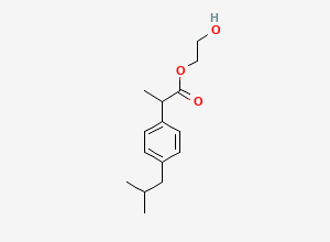 Two-dimensional chemical structure of Ibuprofen Ester Impurity (PEG600), CAS 87553-98-8