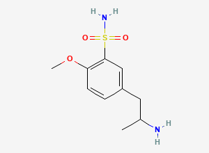 Two-dimensional chemical structure of Tamsulosin (R) Sulfonamide Amine, CAS 112244-38-9
