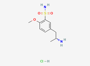 Two-dimensional chemical structure of Tamsulosin EP Impurity B (HCl salt), CAS 112101-75-4