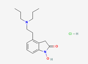 Two-dimensional chemical structure of N-Hydroxy Ropinirole HCl, CAS 1542267-72-0