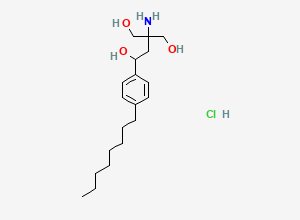 Two-dimensional chemical structure of Fingolimod 4-Hydroxy / FI8 Hydroxy Impurity (HCl Salt), CAS 268557-51-3