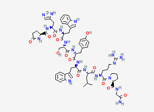 Two-dimensional chemical structure of Triptorelin Related Compound B, CAS 321709-35-7