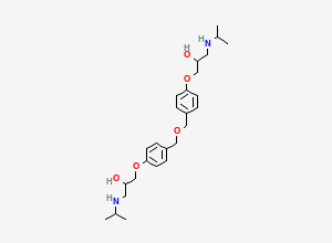 Two-dimensional chemical structure of Bisoprolol EP Impurity D (2HCl Salt)