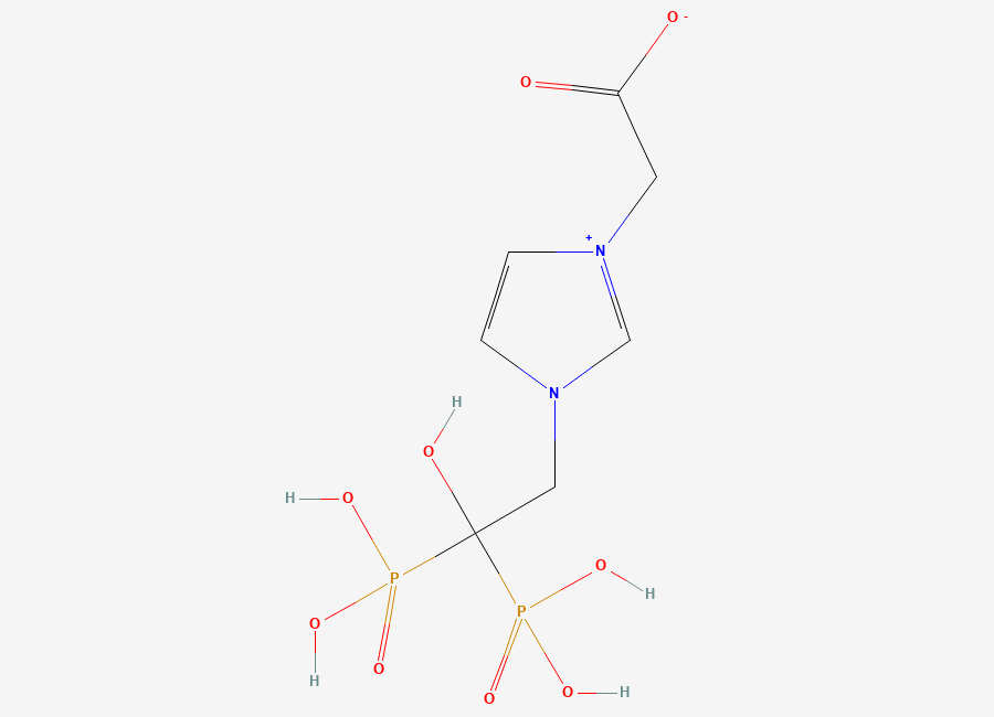 Two-dimensional chemical structure of Zoledronic Acid EP Impurity A, CAS 1627731-60-5