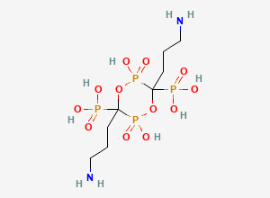 Two-dimensional chemical structure of Alendronic Acid Dimeric Anhydride, CAS 165043-20-9